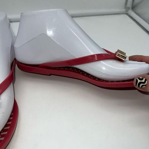 Coach Landon Jelly Flip Flops in Pink - Picture 5 of 8